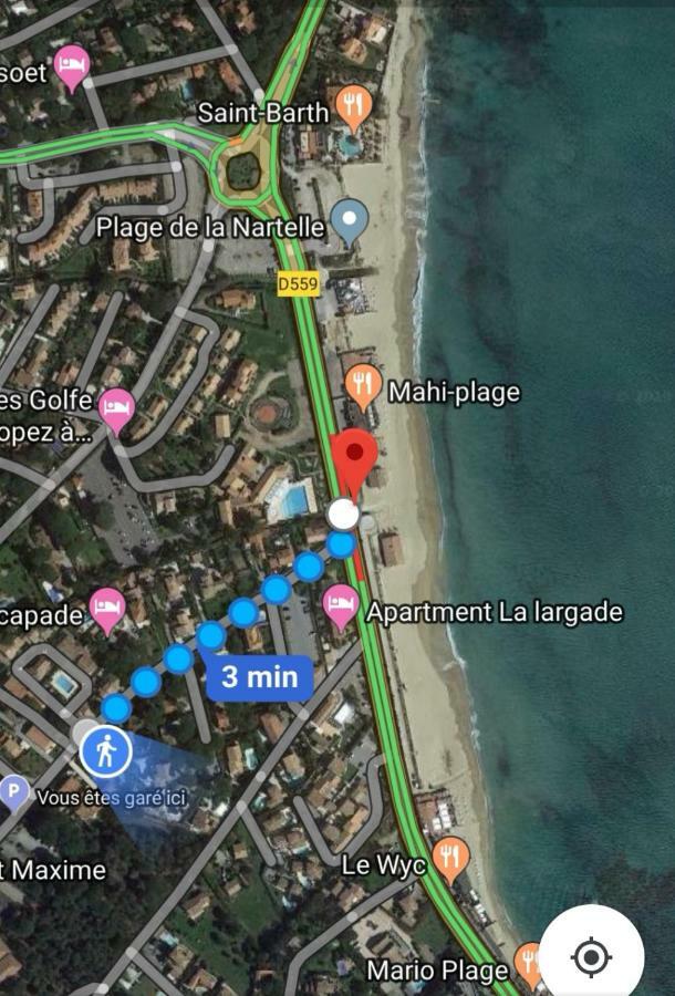 Appartement Sainte-Maxime, Plage De La Nartelle Exterior photo
